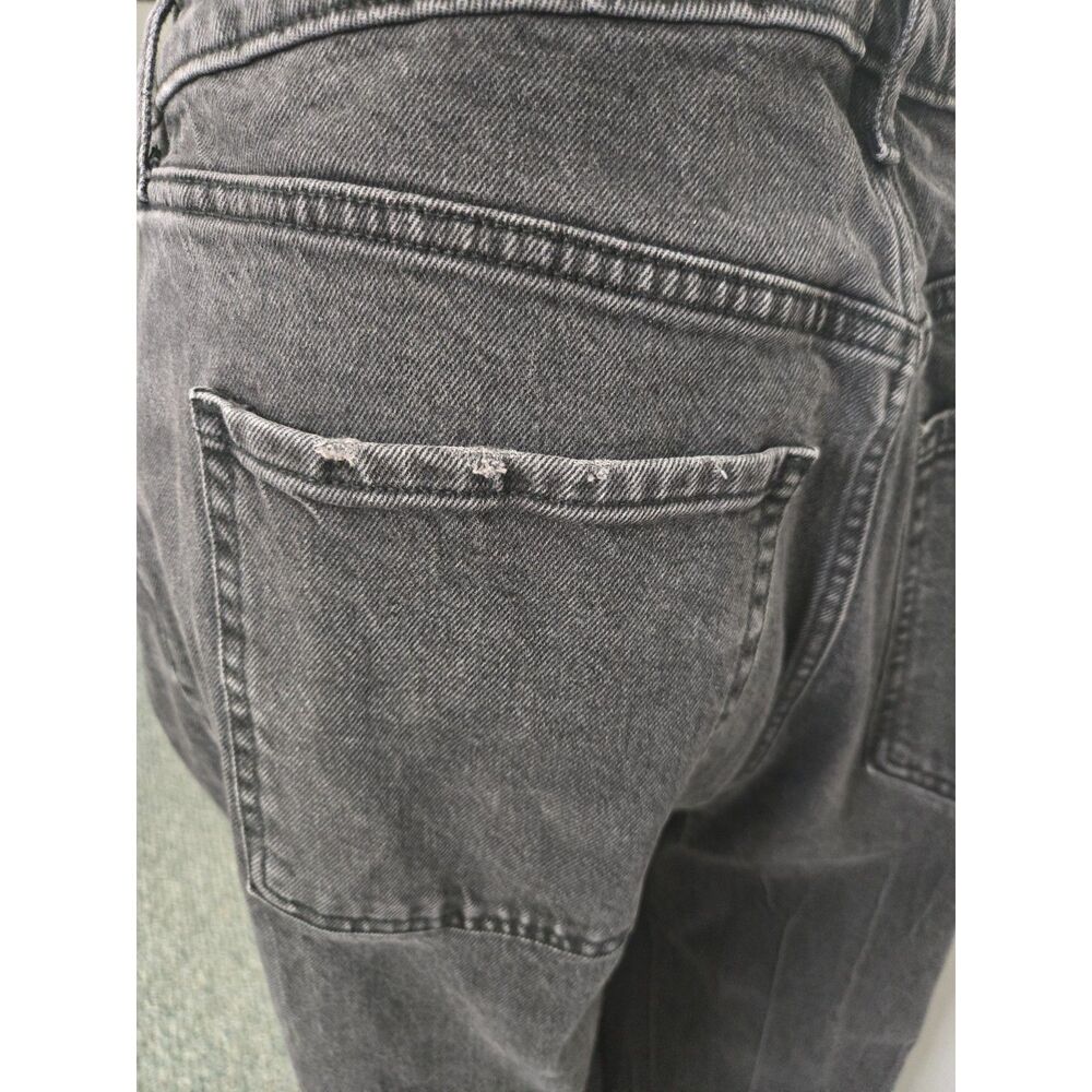 Old Navy Sky‑Hi Extra High‑Rise Wide Leg Jeans Size 12 Dark Wash, Smooth Pockets - Picture 6 of 7